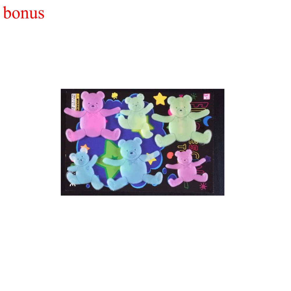 Bộ miếng dán tường hình ngôi sao và mặt trăng 3d dạ quang phát sáng trong bóng tối trang trí phòng bé