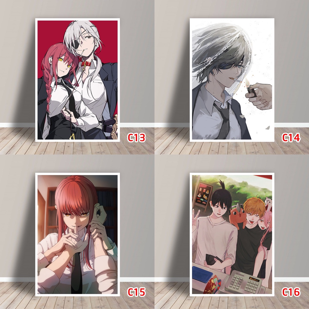 Tấm Postcard Cao Cấp Anime chainsaw man
