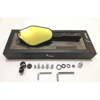 Gương Kính chiếu hậu Rizoma Elisse- Tặng kèm bộ chế xoay 360 độ-Màu đen-Màu đỏ