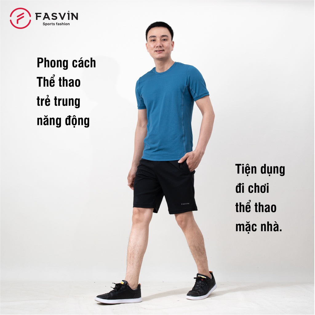 Bộ quần áo nam Fasvin AT22505.SG chất vải thun mềm mát co giãn phù hợp thể thao hay mặc nhà