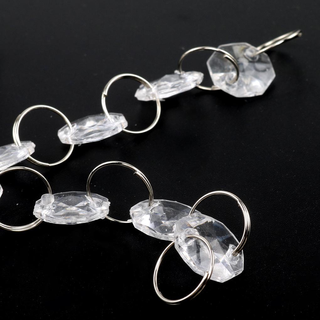 [hxbgxb] Rèm Cửa Chuỗi Hạt Pha Lê Acrylic Hình Bát Giác Trang Trí Phông Nền Đám Cưới Trong Nhà Phòng Ngủ Gia Đ