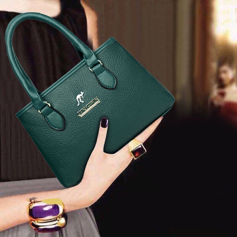Túi Xách Tay Bằng Da Thiết Kế Thanh Lịch Thời Trang Dành Cho Phụ Nữ Trung Niên