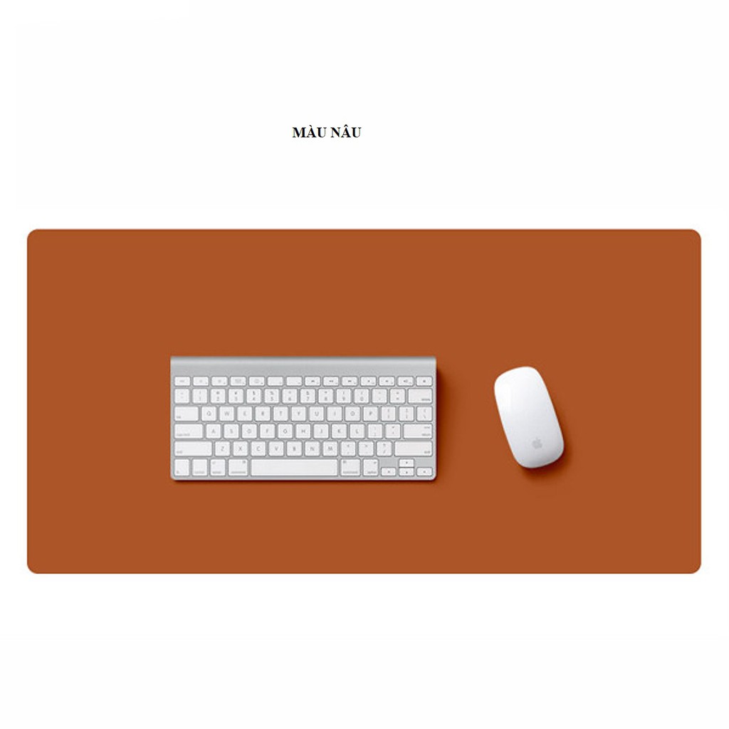 [Size Lớn 120x60]Deskpad Lót Chuột Mouse Pad, Thảm Da Lót Bàn Làm Việc Cỡ Lớn Chống Thấm Nước Nhiều Màu