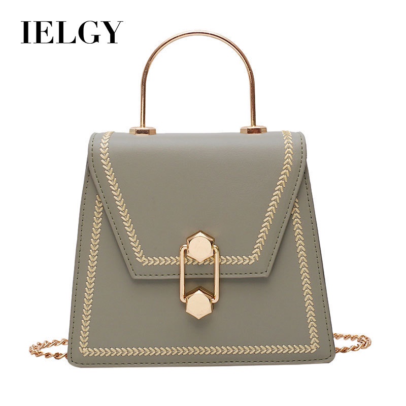 Túi đeo vai Ielgy dáng vuông phong cách Hàn Quốc thời trang