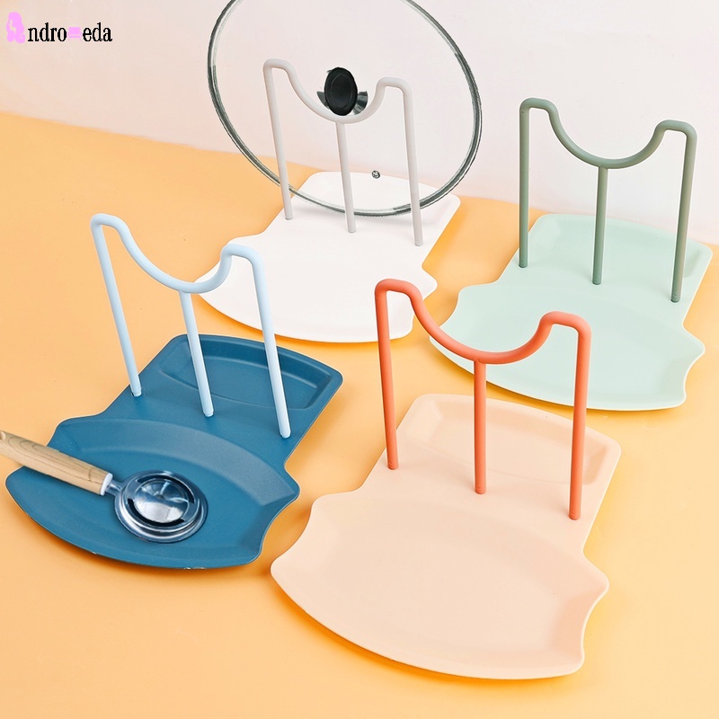 Giá Đỡ Nắp Nồi/Muỗng/Dĩa Đa Năng Bằng Nhựa