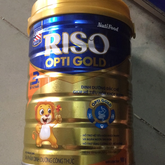Sữa RiSO opti gold của nuti food cho trẻ từ 1-2 tuổi date mới (1/2022)