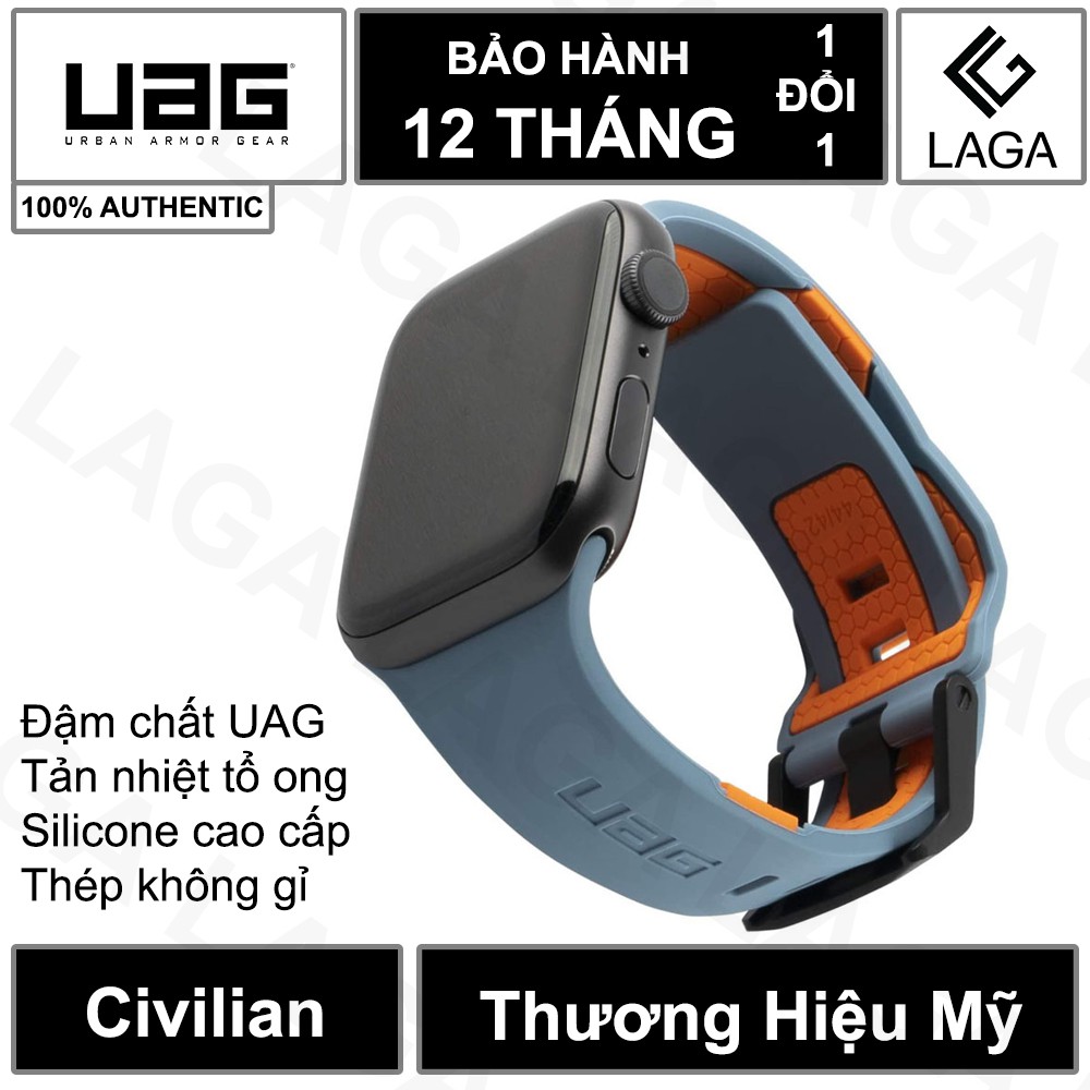 [Mã 267ELSALE hoàn 7% đơn 300K] Dây Đeo Apple Watch UAG Civilian Strap 44mm / 42mm