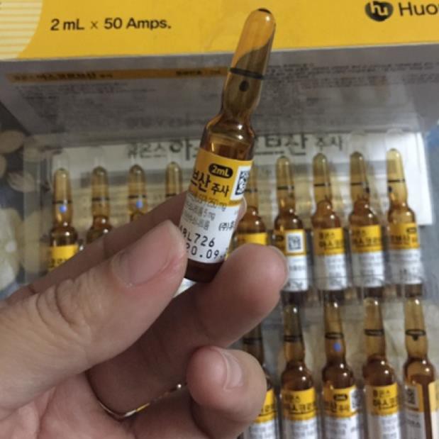 Vitamin C Hàn Ống Giúp Sáng Da, Mờ Thâm Nám, Pha Tảo Hồng Sâm Cấy - Hộp 50 ống