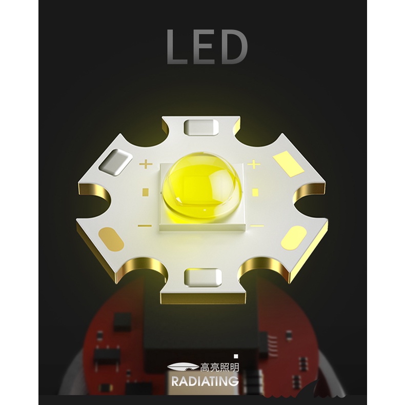 Đèn pin LED mini SMILING SHARK SD1006 ánh sáng mạnh sạc USB tiện lợi khi du lịch ngoài trời