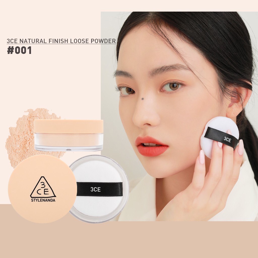 Phấn Phủ Bột Có Màu 3CE Natural Finish Loose Powder 8.5g