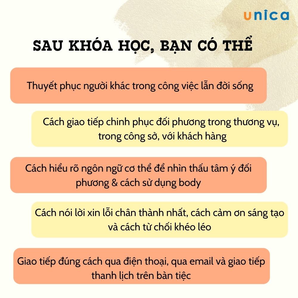 Khóa học PHÁT TRIỂN CÁ NHÂN - Kỹ năng giao tiếp thông minh