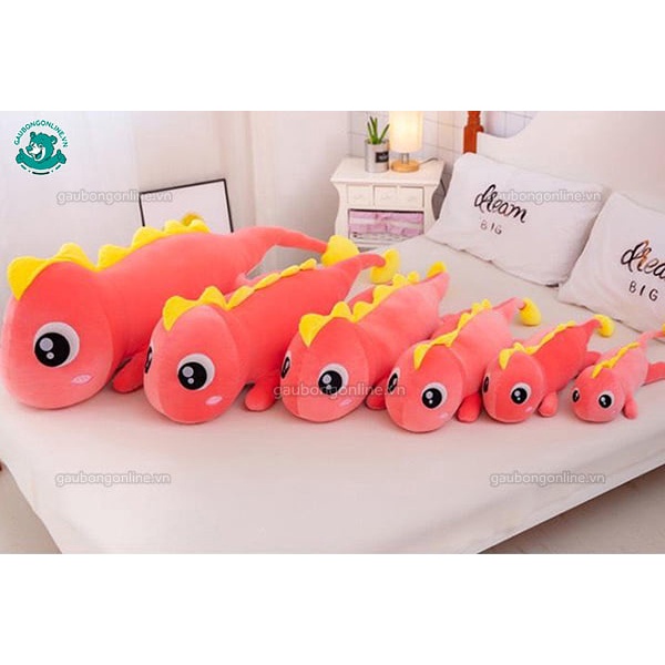Gấu bông khủng long mắt lồi dễ thương size nhỏ 50cm, Gối Ôm Hình Thú Quà Tặng Đáng Yêu Cho Bé Cute shop