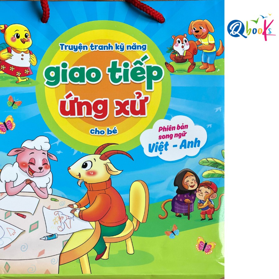 Sách - Truyện tranh kỹ năng giao tiếp ứng xử cho bé 2+ (có file âm thanh) -Trọn bộ 10 cuốn