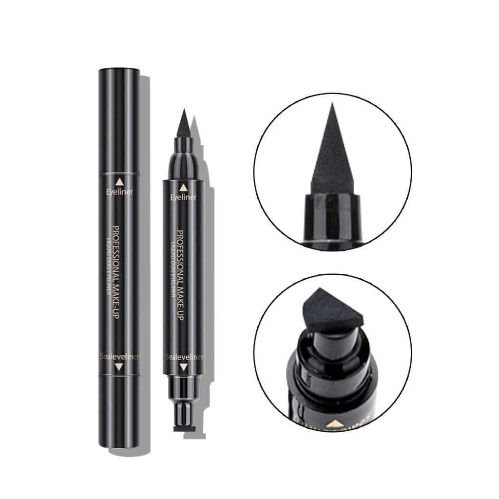 Hengfang 2 in 1 Liquid Eyeliner Stamp Waterproof Long-lasting Tattoo Pen Cosmetics 2,5g | BigBuy360 - bigbuy360.vn