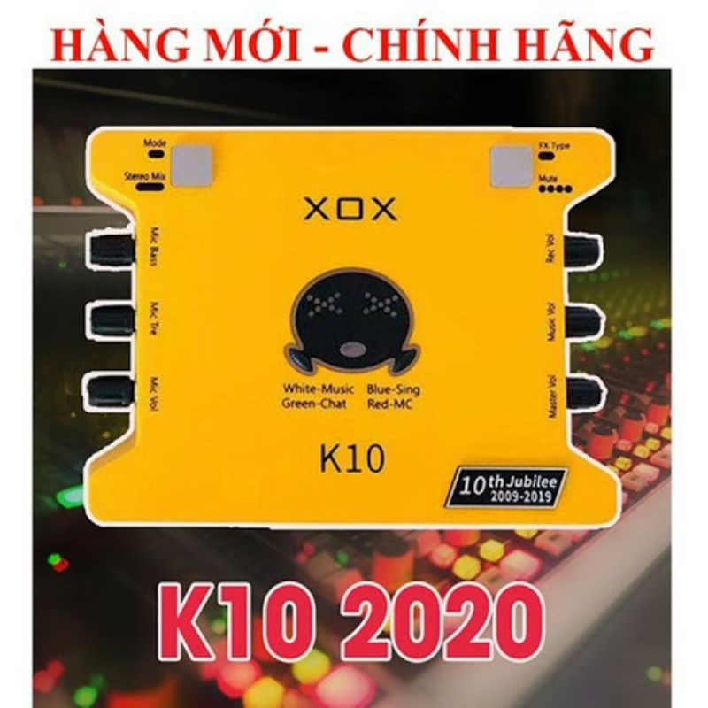 [Mã ELHACE giảm 4% đơn 300K] Sound card thu âm K10 bản đặc biệt kỷ niệm 10 năm