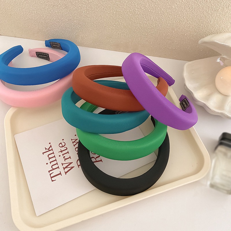 Cài tóc xốp màu sắc đơn giản phong cách Hàn Quốc thời trang cho nữ