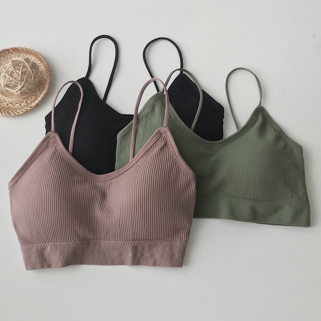Áo Bra Nữ Xinh JEM CLOSET Chất Thun Gân Co Giãn Nhiều Màu Phối Đồ Mặc Đi Chơi Biển Siêu Sexy TELOS 10337