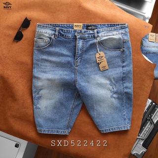 Short jean nam xanh đậm nhạt