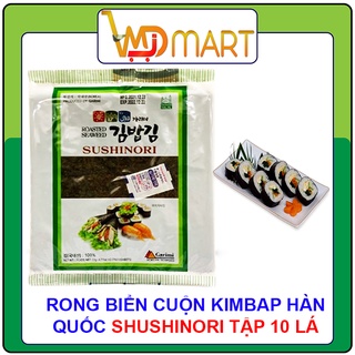 Rong biển cuộn Kimbap Shushinori Hàn Quốc 10 lá gói 22g
