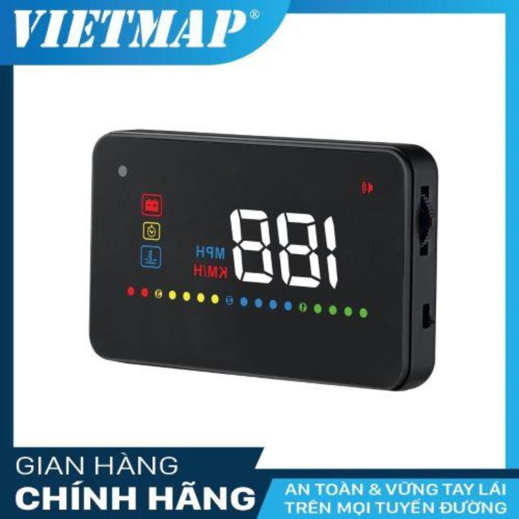 MÀN HÌNH HIỂN THỊ THÔNG TIN TRÊN KÍNH LÁI VIETMAP HUD V200