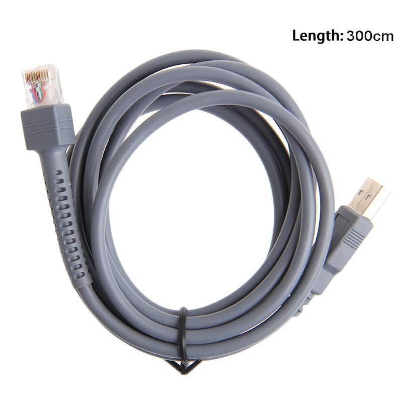 ✿ 300cm 9FT USB Data Cable for Symbol Barcode Scanner LS1203 LS2208 LS4208 DS3407 DS3408 M2007 M2008 DS3478 DS6707 DS6708