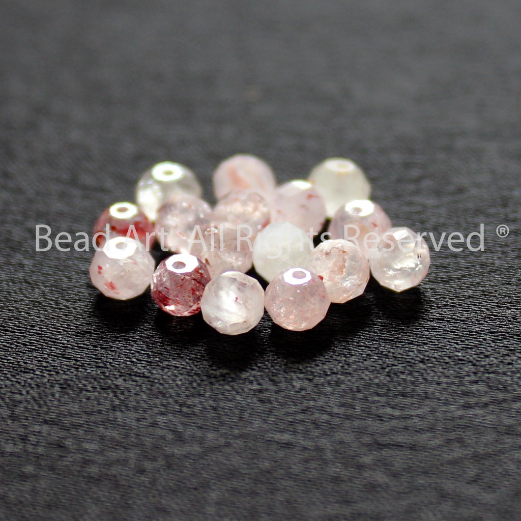 4x3MM Đá Super Seven Giác Cắt, Đá Thông Thái, Phối Vòng Tay Phong Thuỷ, Chuỗi Hạt S50 - Bead Art