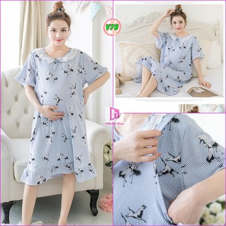 Váy bầu sau sinh cho con bú v78