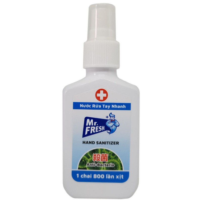 [Diệt khuẩn] Rửa tay nhanh xịt khử trùng Mr.Fresh 120ml tiện lợi