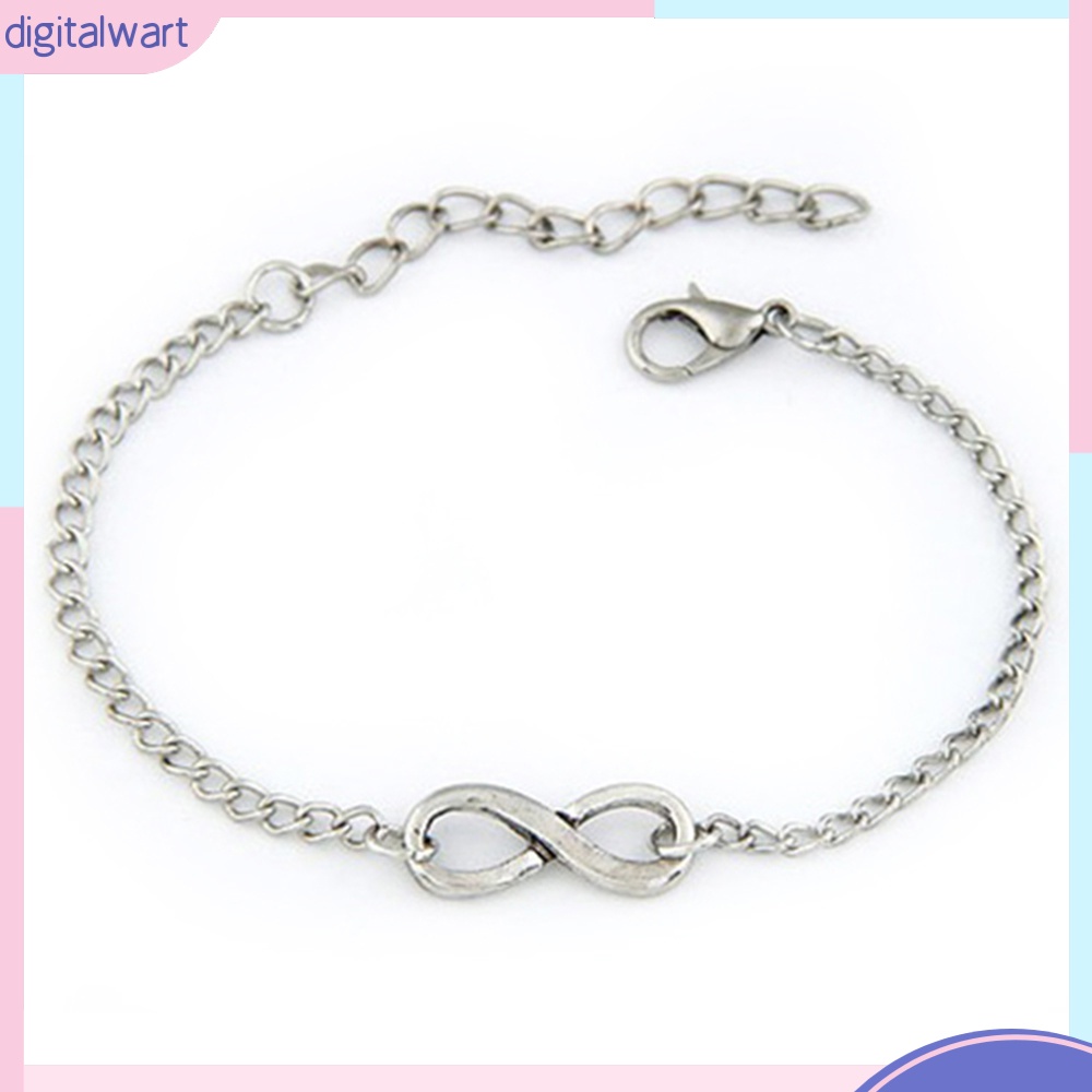 Vòng tay dây xích họa tiết vô cực dễ thương cá tính dành cho nữ