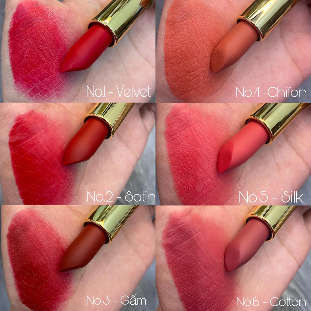 Son Môi Lì - Son M.O.I Hồ Ngọc Hà x Công Trí 2021 - MOI Cosmetics - Bản Giới Hạn 6 màu | BigBuy360 - bigbuy360.vn