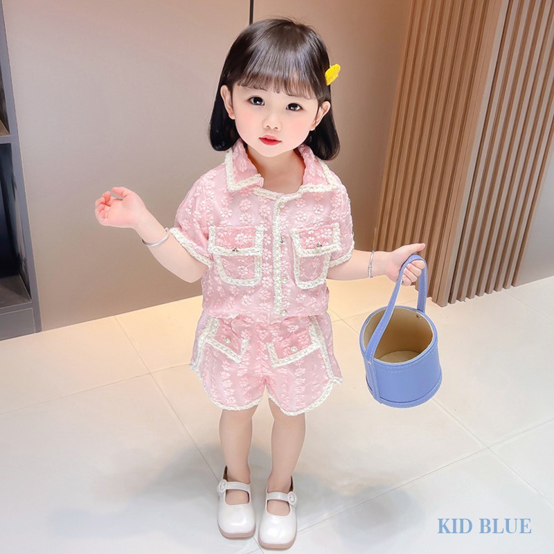 Bộ Đồ Thời Trang Mùa Hè Kiểu Hàn Quốc Dễ Thương Cho Bé Gái