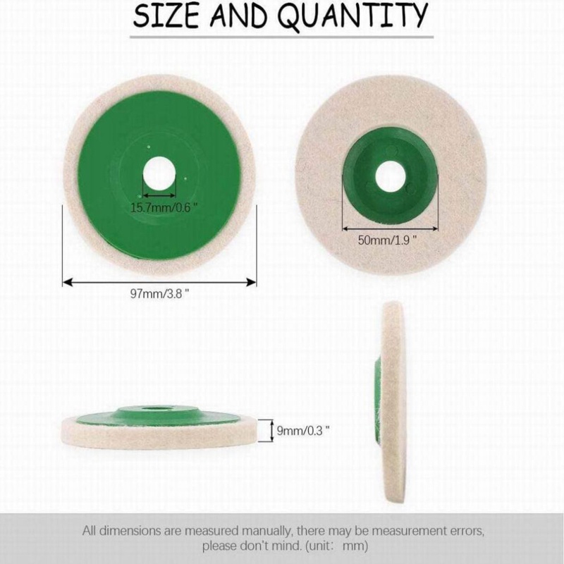 Set 10 Đĩa Chà Nhám 100mm 4 Inches Chất Lượng Cao