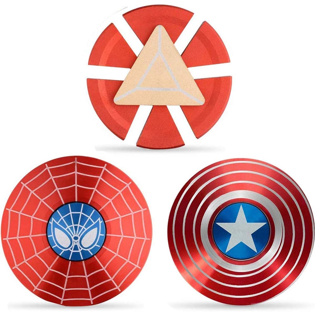 Siêu anh hùng Fidget Spinners Kim loại, Fidget Spinner Quà tặng cho người lớn và trẻ em, Chống căng thẳng lo âu ADHD Relief Figets Toy, Finger Hand Spinner Toys Tiện ích nhỏ