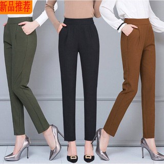 Quần tây lưng thun màu trơn thời trang nữ tính