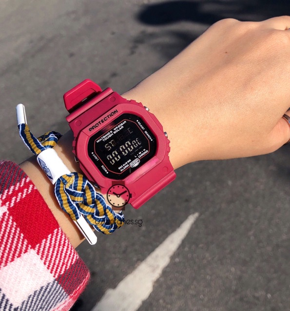 [watches.sg] ĐH Mặt Vuông Dây Cao Su BST Hồng cho nam nữ cao cấp | BigBuy360 - bigbuy360.vn