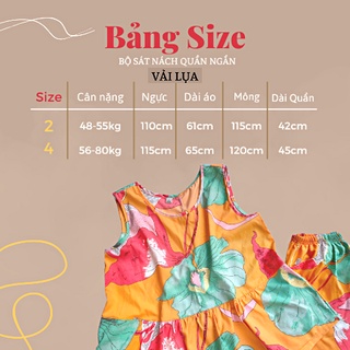 Đồ bộ lụa ÁO SÁT NÁCH QUẦN ĐÙI dễ thương mặc nhà