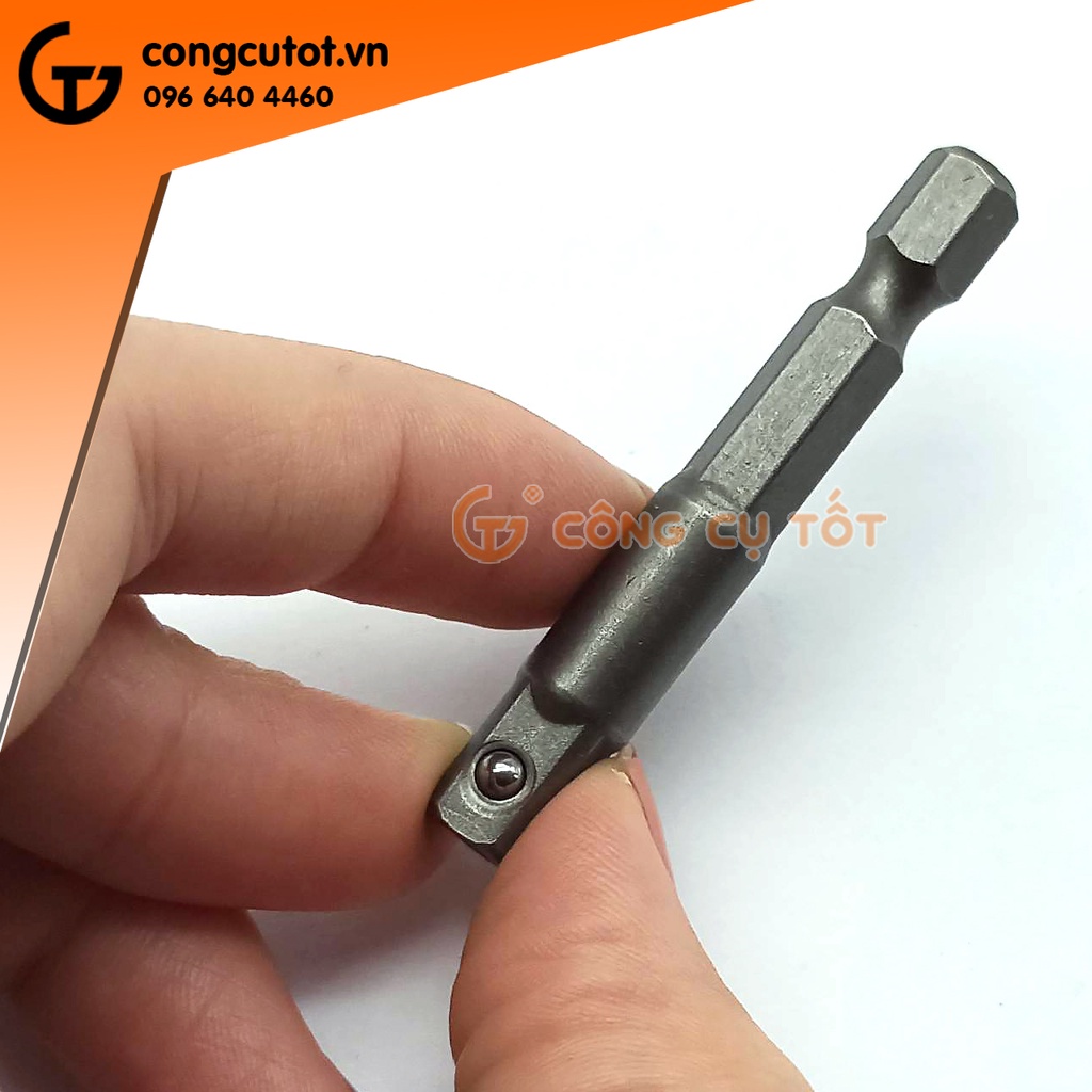 Bộ 3 Đầu vặn khẩu chuôi lục dài 50mm