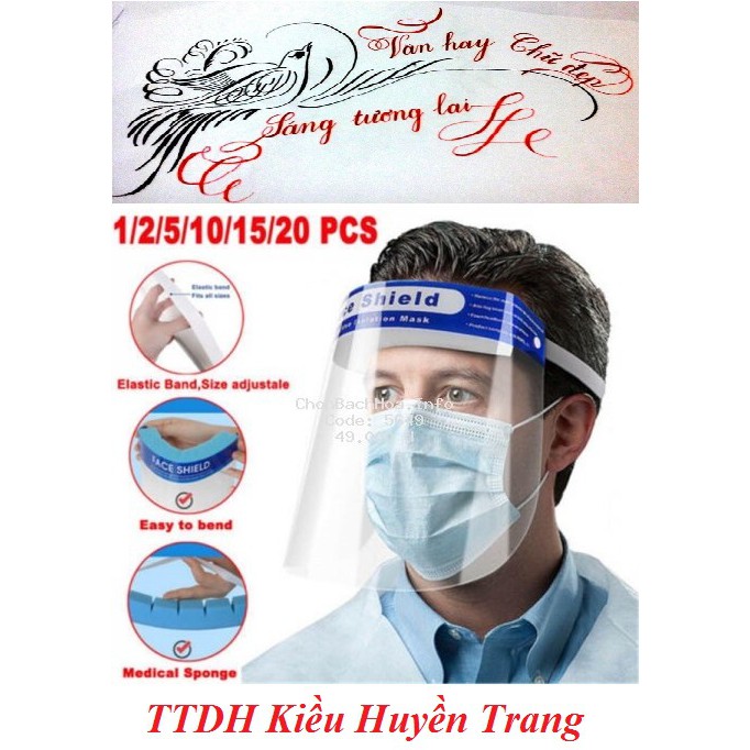 Tấm Che Mặt FACE SHIELD - Tấm Che Mặt Bảo Hộ Phòng Dịch