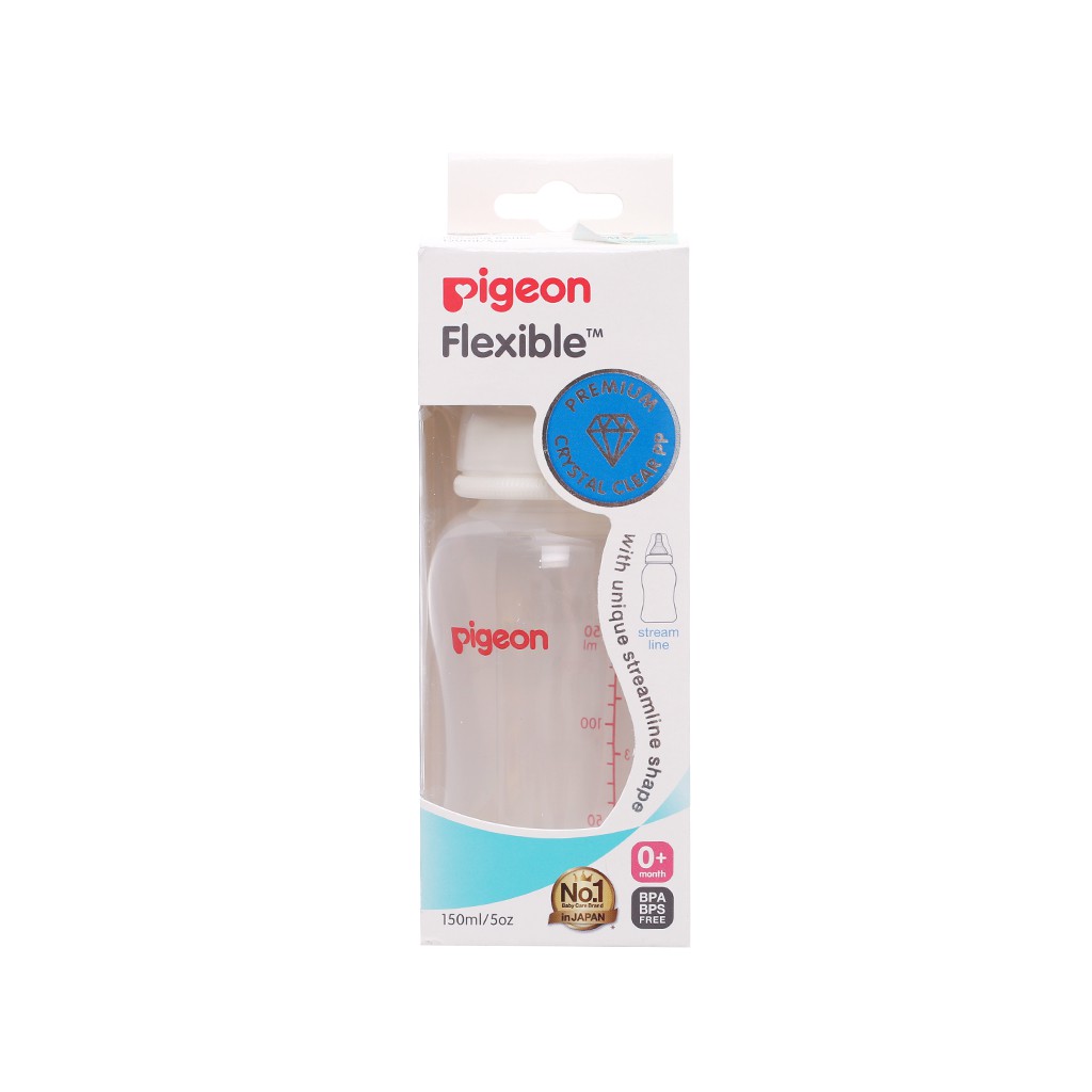 [Mã FMCGSALE15 giảm 8% đơn 500K] Bình sữa cổ hẹp Pigeon PP Streamline 150ml