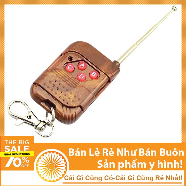 Tay Phát 315Mhz 4 Kênh Vỏ Gỗ - Tay Phát RF315 4 Nút