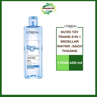 Nước tẩy trang tươi mát L'Oreal Paris Micellar Water (xanh dương nhạt)