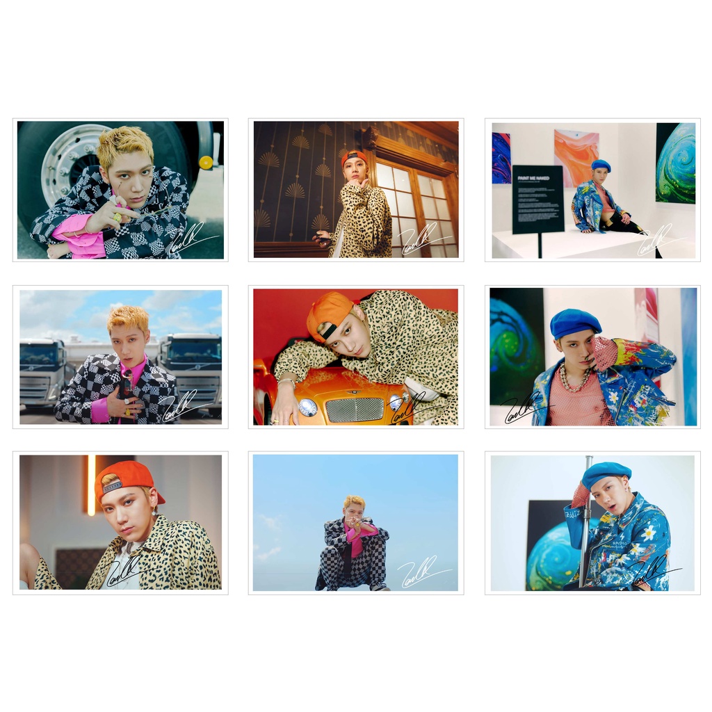 [Ép Lụa] Lomo Card 27 Ảnh NCT - Ten Paint Me Naked (có chữ kí )