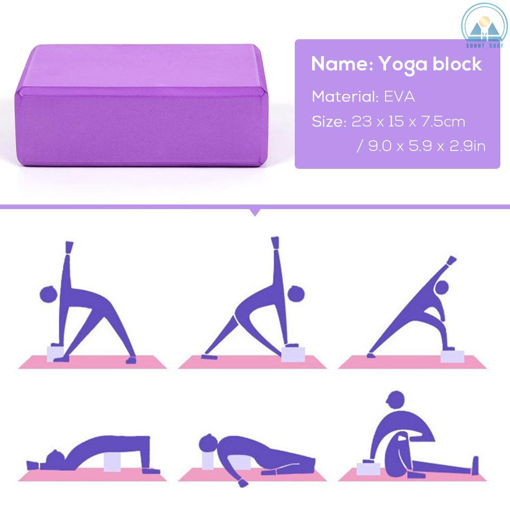 Sunny☀ 3PCS Yoga Equipment Set Yoga Mat Yoga Blocks Stretching Strap Yoga Beginner Exercise Set with Mat Storage Pouch and Strap