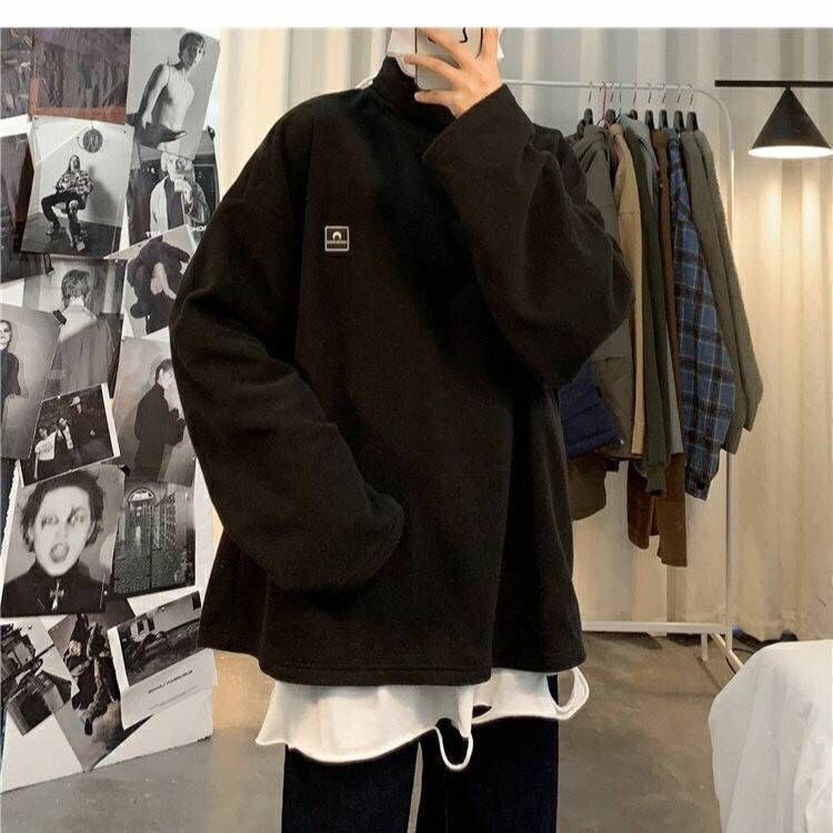 [ Mã 12FASHIONSALE1 giảm 10K đơn 50K ] Áo Sweater cổ lọ chất nhung dày dặn ấm áp cho nam giới size M-2XL | BigBuy360 - bigbuy360.vn