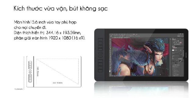 Bảng vẽ điện tử Gaomon GM116HD