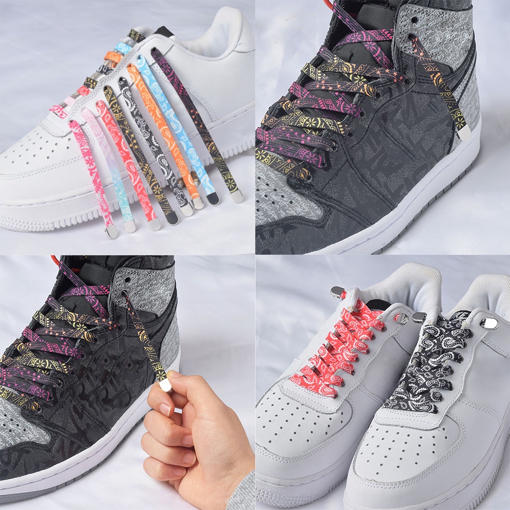 1 Cặp Dây Giày Co Giãn Không Cần Buộc 120CM Cho Trẻ Em Và Người Lớn