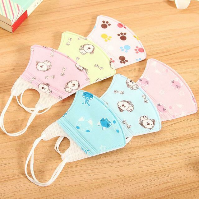 Set 5 khẩu trang trẻ em ngộ nghĩnh chống khuẩn, chống bám bụi | BigBuy360 - bigbuy360.vn