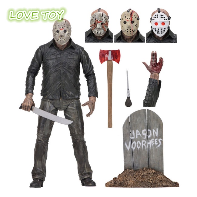Mô Hình Nhân Vật Jason Phiên Bản 1980 Màu Đen 13 Jason Phiên Bản 1980