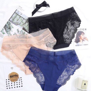 Quần Lót nữ Su Hoa Pha Ren Thái mềm mịn thoáng mát co dãn tốt ms 8423