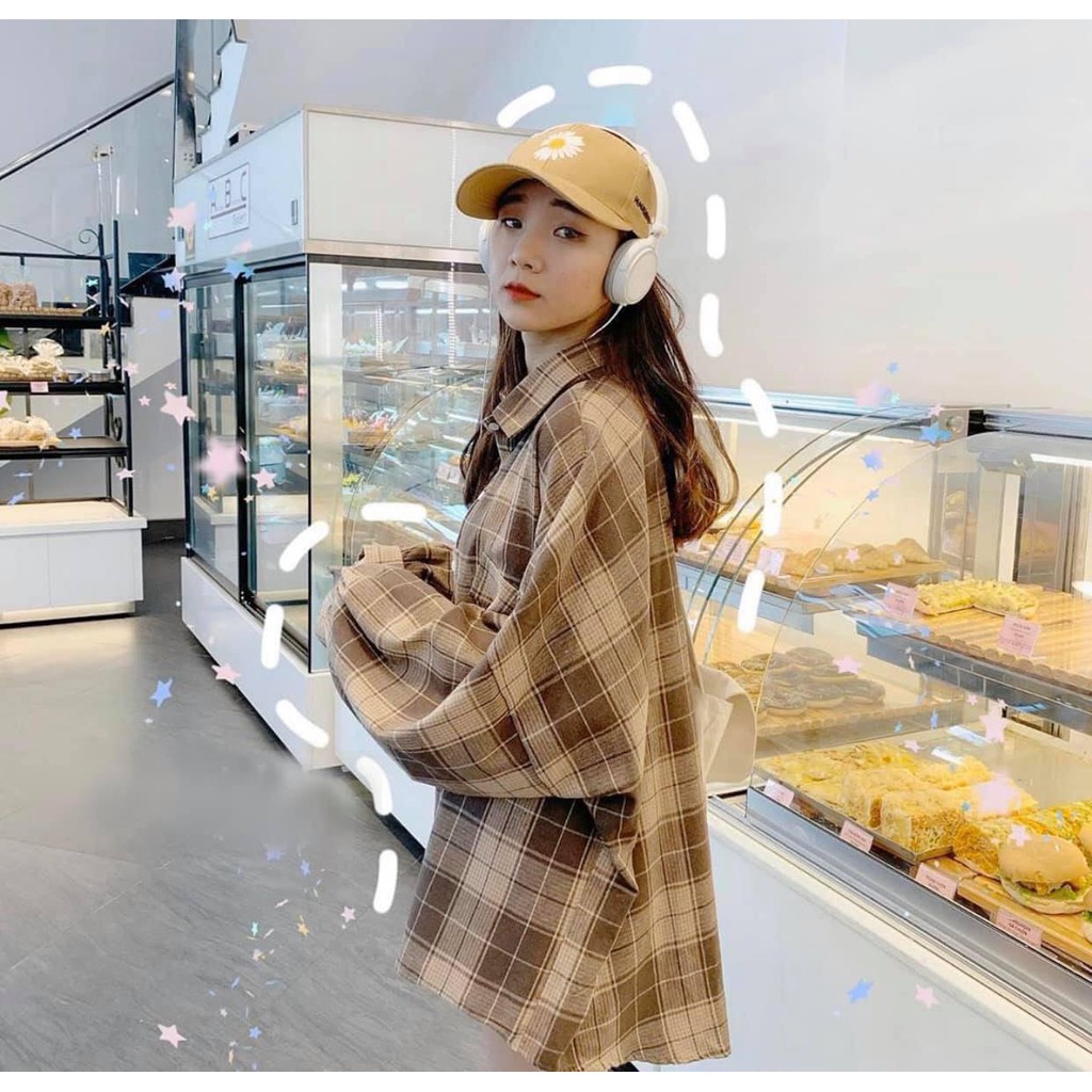 Áo Sơ Mi Caro🛑FREESHIP🛑GIAM 10K Áo Sơ Mi FreesizePhong Cách [ẢNH THẬT + VIDEO] | BigBuy360 - bigbuy360.vn